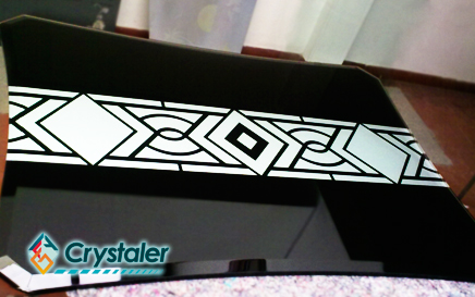 Vidrio para comedor pintado