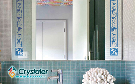 Placa conmemorativa en vidrio