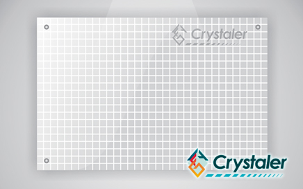 Tablero en Vidrio con Cuadricula