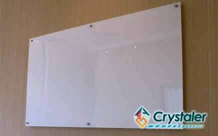 Tablero en Vidrio Fondo Blanco