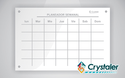 Tablero en Vidrio Personalizado